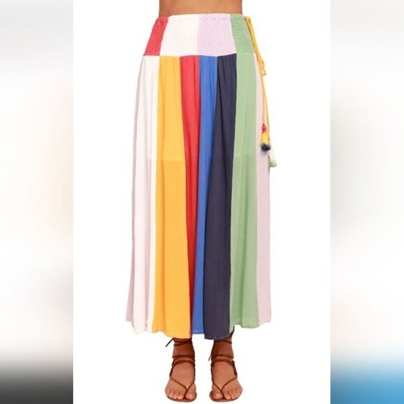 NWT Banjara Put On A Show Striped Midi Maxi Skirt Small - Picture 8 of 8